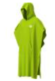 Arena Cotton Poncho_ Artic Lime-White